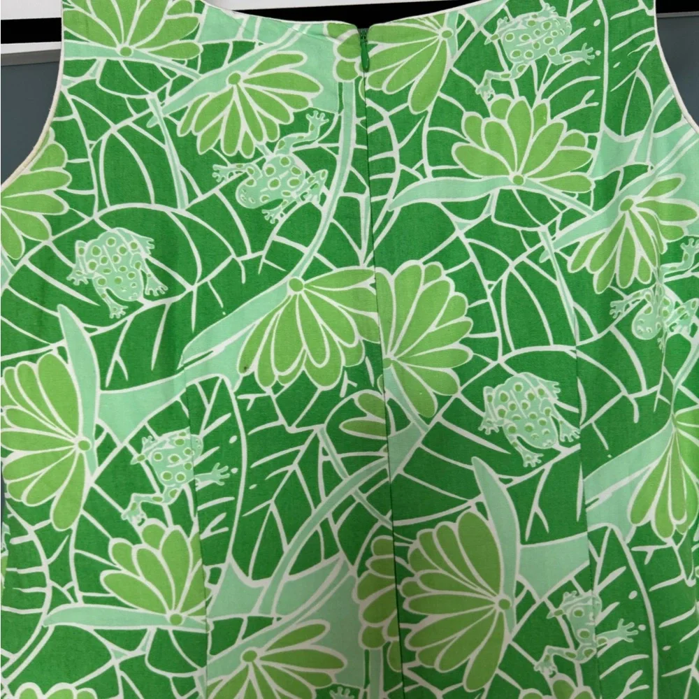 Lilly Pulitzer Green frog Sleeveless Dress - Picture 3 of 4